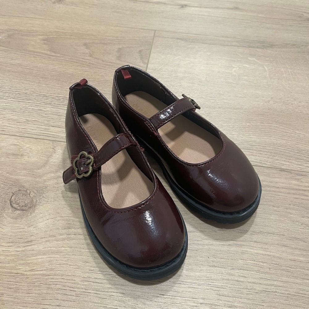 Old Navy Burgundy Kids Mary Jane Shoes